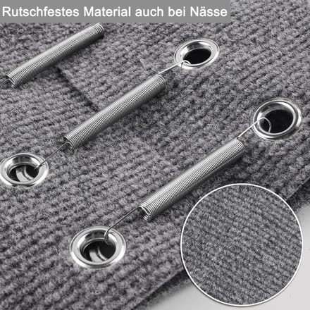 Famanu – Camper trapmat antislip tapijt universeel passend grijs