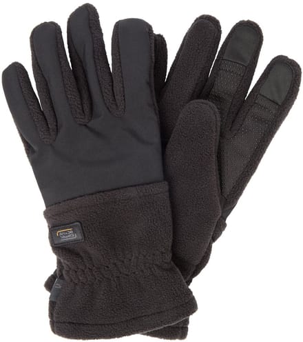 camel active Fleece handschoenen met touchscreen functie - Maat - Zwartmenswear-M