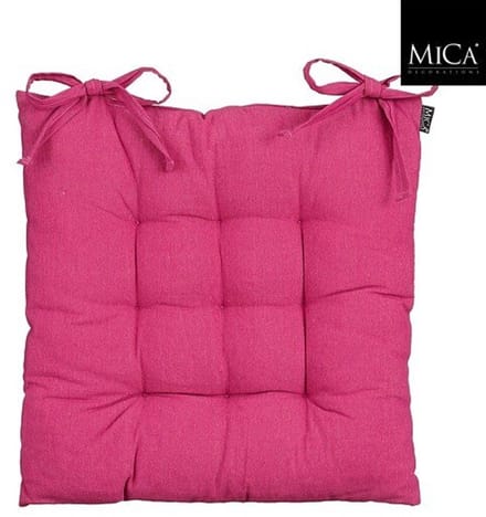 Mica Decorations Como Stoelkussen - 46 x 46 x 7 cm - Roze