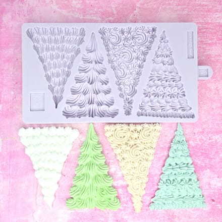 Karen Davies Siliconen Mal - Buttercream Trees