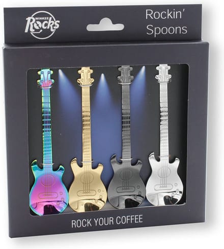Winkee - Rockin' Spoons - Gitaar Theelepels (set van 4)