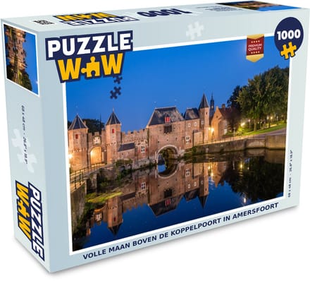 Puzzel Maan - Amersfoort - Poort - Legpuzzel - Puzzel 1000 stukjes volwassenen
