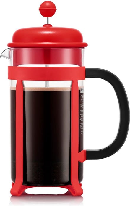 Bodum | Java French Press Cafetière | Kunststof | 8 kops | Rood | 1L