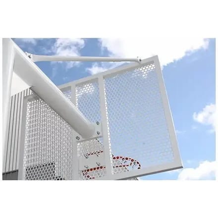 Set van 2 vandaalbestendige buis minibaskets - inclusief hoepel, netten en planken Softee Equipment