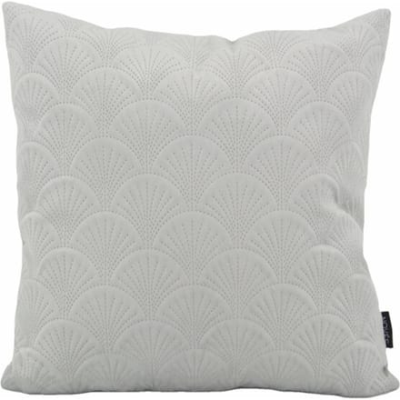 Sierkussen Velvet Shell Zilvergrijs | 45 x 45 cm | Velvet / Polyester