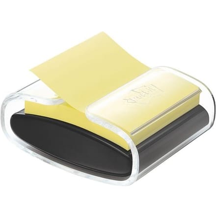 Post-it®  Z-Notes Dispenser Pro + 1 X Post-it Super Sticky Z-Notes, Canary Yellow™, 76 x 76 mm, 90 blaadjes/blok