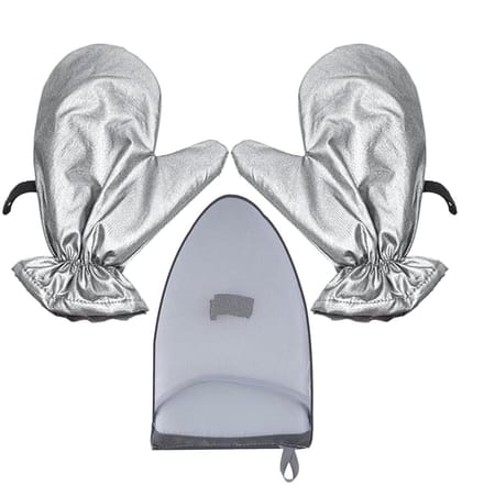 Strijkhandschoenen - Stoombescherming - Kleding Stomen - Hittebestendig Ontwerp - 29 x 23 cm - Grijs