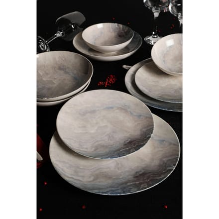 Asir - Dinerset - eetset - servies (24-delig) - Veelkleurig - 25 x 25 x 3