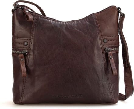 Leren Crossbodytas - Georgia - Donkerbruin