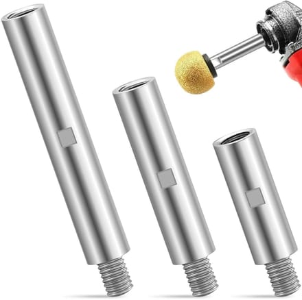 Slijper Verlengassen - Polijstmachine Accessoires - Diepe Groeven Bewerken - Robuuste Aluminium Constructie - 75 100 140 mm - Zilver
