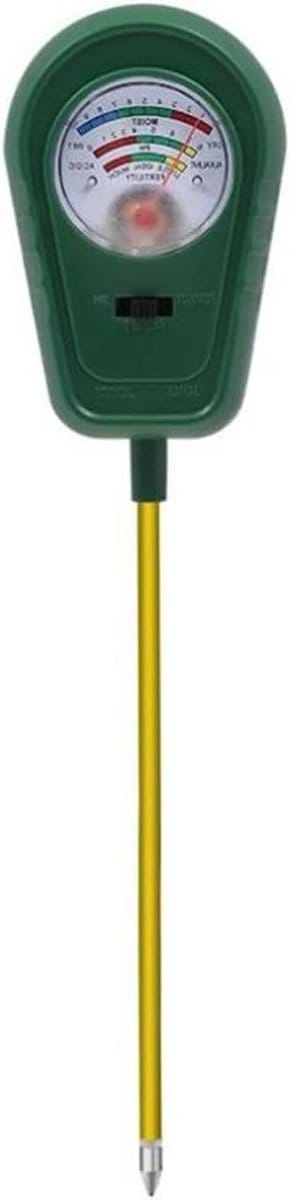 Bodemtest Kit - Vocht Meter - Planten Verzorgen - 3-in-1 Analyse - 27.5 cm - Groen