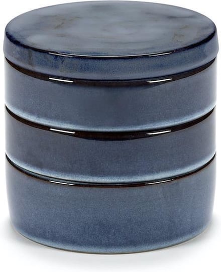 pascale naessens B5120412D KOMSET/3 STAPELBARE DONKERBLAUW PURE