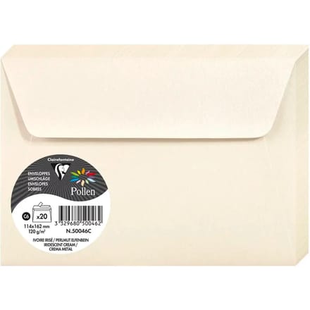 Stuifmeel van Clairefontaine enveloppe C6, parelmoer.