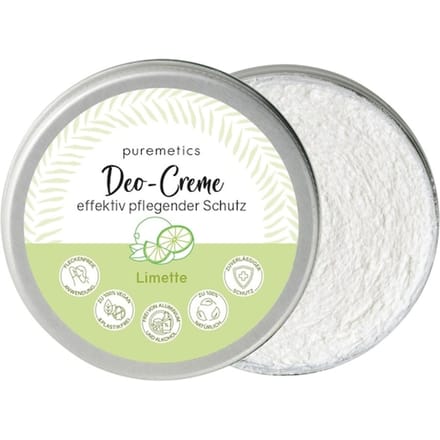 puremetics Lichaamsverzorging Deodorantcrème met limoen Deodorant Unisex 45 g