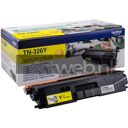 BROTHER TN-326Y tonercartridge geel high capacity 3.500 pagina s 1-pack