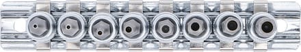 BGS Dopsleutelbitset 1/4 binnenzeskant met boring 2 - 7 mm 8 delig