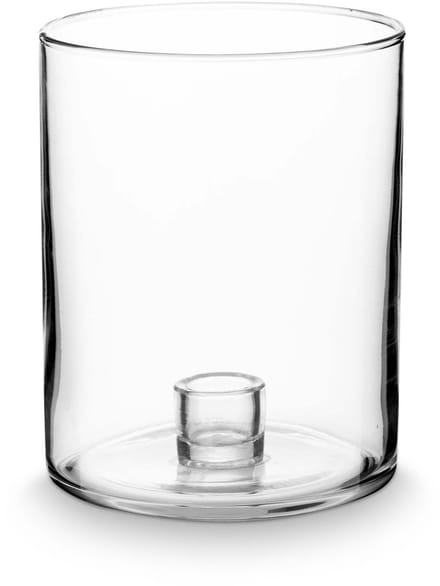 vtwonen Kaarsenhouders - Clear - Kandelaar van Glas - Transparant - 12x15,5cm