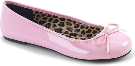 EU 40 = US 10 | ANNA-01 | Ballet Flat W/ Bow Accent
