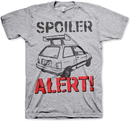 Hybris T-shirt 'Spoiler Alert' in heathergrijs