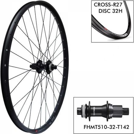 Fietswiel Mach1 T. Cross-R27 32H - MT510 12x142