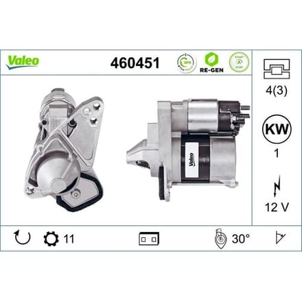Starter VALEO RE-GEN AT STOP&START; VALEO 460451