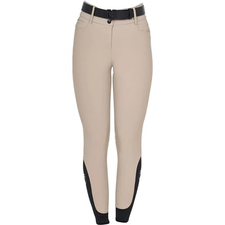 Dames rijbroek met middengrip Equestro Stones Logo