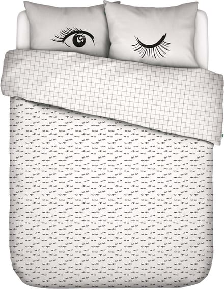 COVERS & CO Eyecatcher Dekbedovertrek Wit - Eenpersoons – 140x200/220 cm