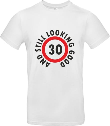 T-shirt 30 and still looking good | L | Wit
