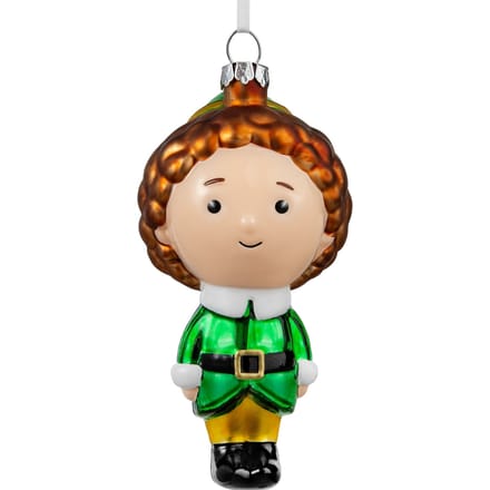 Hallmark Elf Glass Christmas Ornament - Buddy the Elf