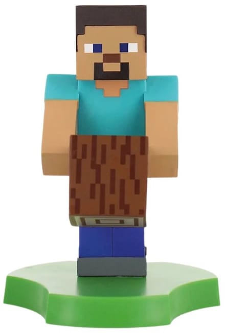 Minecraft - Steve - figurine standaard voor telefoon | oplaadcase (Cable Guys Mini)