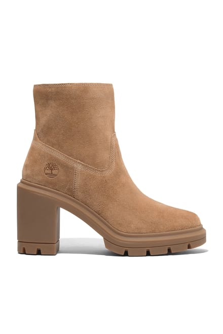 Timberland Allington Heights Mid Zip Up Boot Rust Suede Größe: 38 | Stiefel Outlet | Damen | Braun