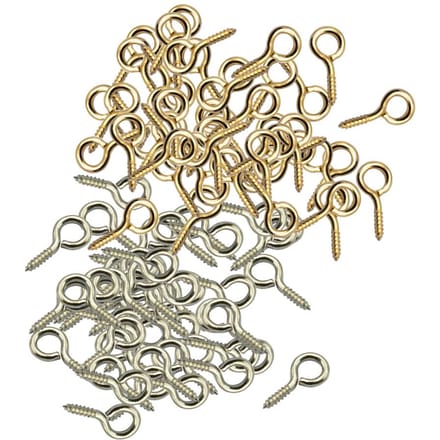 100 stuks verzilverde stevige metalen schroef oogpinpinnen voor sieraden as described beige