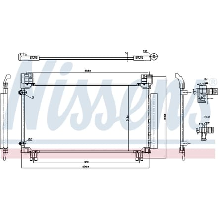 Condensator, airconditioning NISSENS 941277