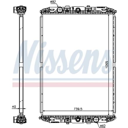 Radiator NISSENS 67219
