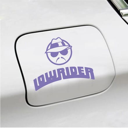 Bumpersticker - Low Rider - 12,5 X 15,6 - Paars