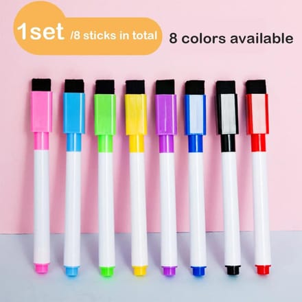 Magnetische Uitwisbare Whiteboard Pen Kleuropties Schoolbord Notitie Nummering Kantoor Schrijfwaren Onderwijsmaterialen voor Klaslokaalgebruik orange