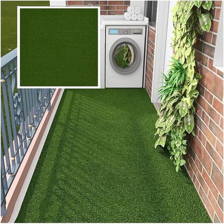 Kunstgras Tegels - Loop Tapijt - Balkon Decoratie - Weerbestendig PVC - 50x50cm - Groen