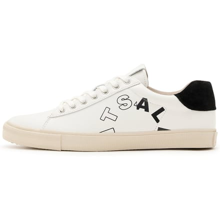 AllSaints Saint Lthr Low Top White/black Größe: 45 | Trainers Outlet | Herren | Weiß