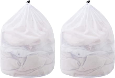 2 stuks waszakken met ritssluiting voor delicate kleding 30x40 cm wasmachine net