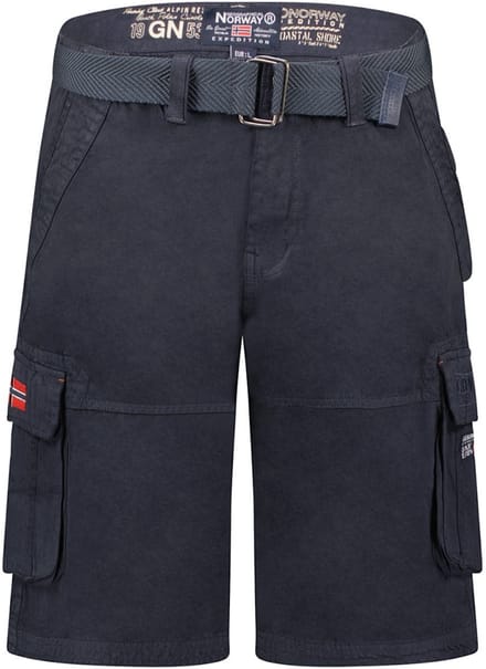 Heren Korte Broek Zakken Geographical Norway Pionec Blauw - M
