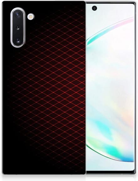 Samsung Galaxy Note 10 TPU bumper Geruit Rood