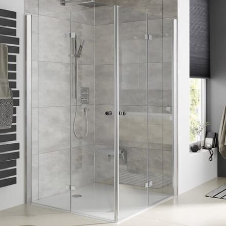 HSK Atelier Plan corner entry with hinged folding door 75 x 75 cm 17288010-41-50