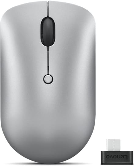 Lenovo 540 USB-C Wireless Compact Mouse - Muis - Optisch - 4 knoppen - Grijs