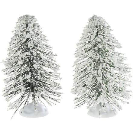 VBS Miniatuur kerstboom met sneeuw, 2 stuks