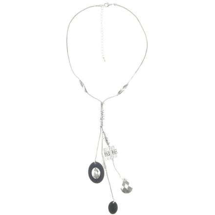 Behave ketting zilverkleur met hangers 40 cm - stijlvolle statement sieraden