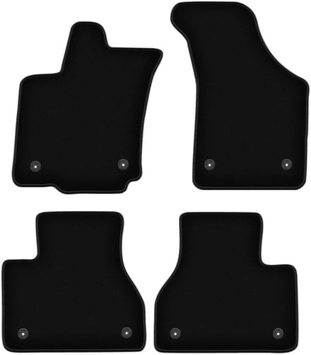Wielganizator WLG-BASIC – Auto Veloursmatten – Zwart – VW Phaeton – 2002-2016