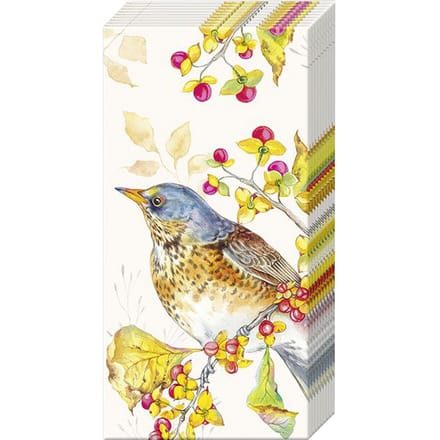 Papieren zakdoeken "Autumn Birds"