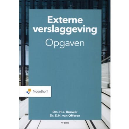 Externe Verslaggeving - Jeffrey Bouwer