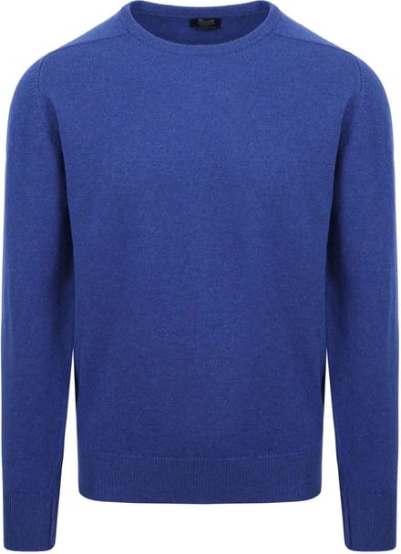 William Lockie O Lamswol Blauw - Maat XXL - Heren - Pullovers