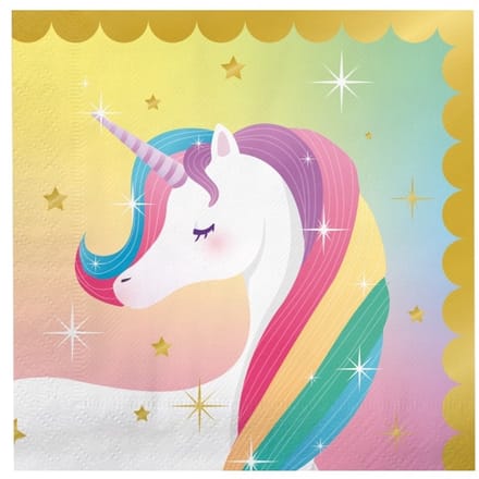 Napkins unicorn | 6 stuks